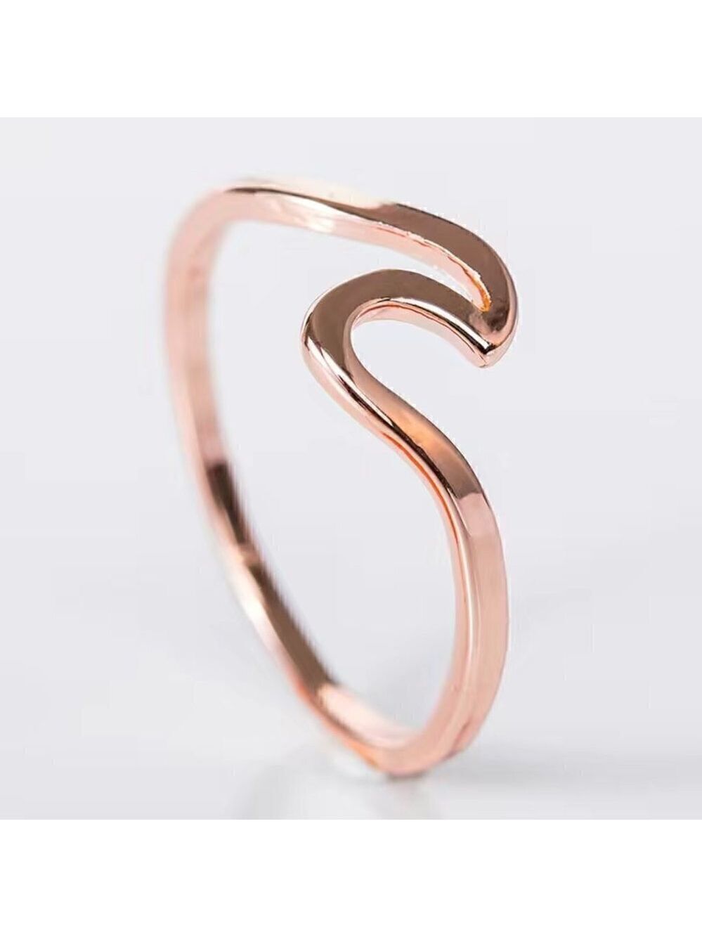 Boho Wave Ring #822 (Rose Gold)